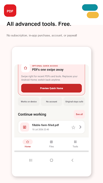 PDF Pro AI document tools screen